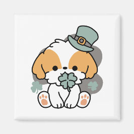 Geluksvarken met klaver – St. Patrick's Day-cadeau Magneet