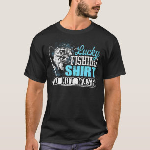 Geluksvissen Niet Wassen Vissenstaaf Visser T-shirt