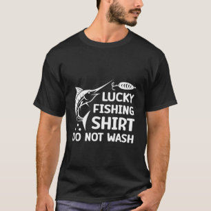 Geluksvissershemd Niet Wassen Grappige Visser Hu T-shirt