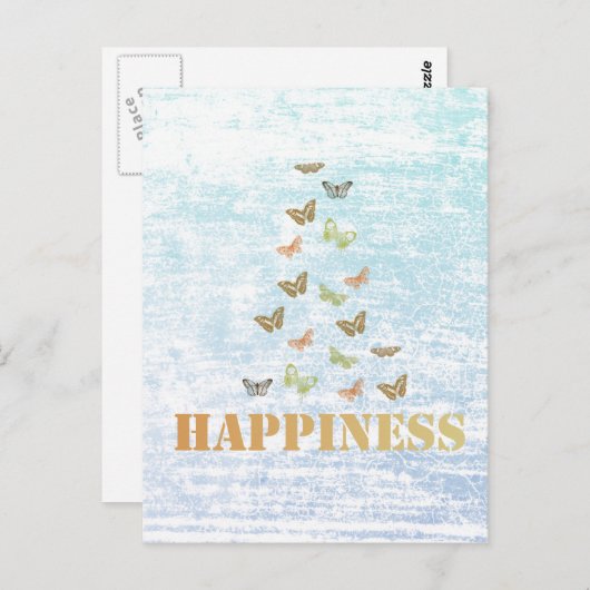 Geluksvlinders Briefkaart (Voorkant / Achterkant)