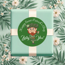 Geluksvogel Dwerg Elf Gelukkige St. Patrick's Dag 