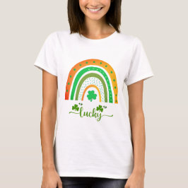 Geluksvogel Ierse Regenboog T-shirt