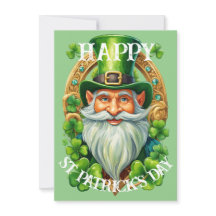 Geluksvogel Kabouter St. Patrick's Dag Groet