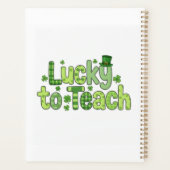 Geluksvogel om leraar te zijn op St. Patrick's Day Planner (Achterkant)