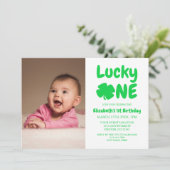 Geluksvogel St. Patrick's Day 1e verjaardag Kaart (Staand voorkant)