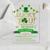 Geluksvogel! St. Patrick's Day-feest Acryl Uitnodigingen