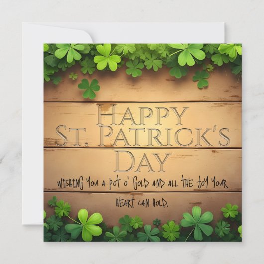 Gelukswensen voor St. Patrick's Day 🍀 (Voorkant)