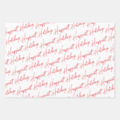 Gelukwaadste Feestdagen Tekst Inpakpapier Vel (Voorkant 3)