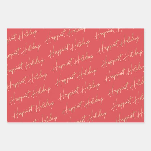 Gelukwaadste Feestdagen Tekst Inpakpapier Vel (Voorkant 2)