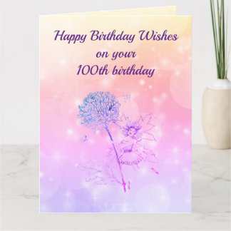 Gelukwens met je 100e verjaardag kaart
