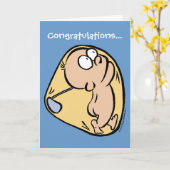 Gelukwens-toekomstig golfspeler-Blauw Kaart (Gele Bloem)