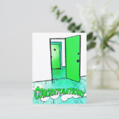 gelukwensen aan de komiek condo briefkaart (Staand voorkant)