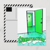 gelukwensen aan de komiek condo briefkaart (Voorkant / Achterkant)