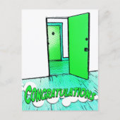 gelukwensen aan de komiek condo briefkaart (Voorkant)