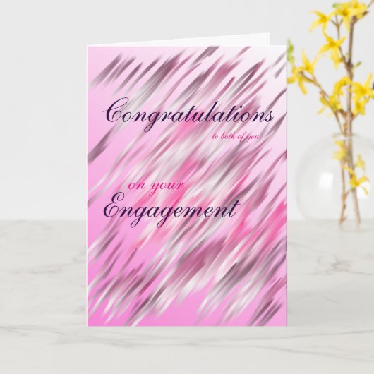 Gelukwensen aan u allebei bij het uw Verloving Kaart (Gele Bloem)