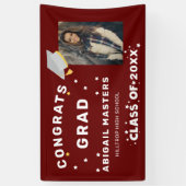 gelukwensen afstudeerder sterren fotoparty banner (Verticaal)