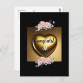 gelukwensen afstuderen boodschap briefkaart (Voorkant / Achterkant)