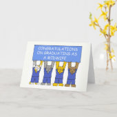 Gelukwensen bij het Een diploma behalen als Kaart (Gele Bloem)