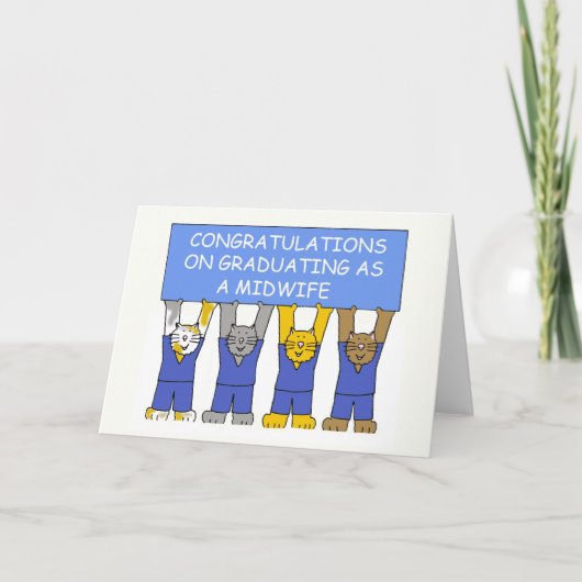 Gelukwensen bij het Een diploma behalen als Kaart (Voorkant)