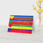 Gelukwensen bij het Krijgen van Uw Kaart GED (Gele Bloem)