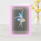 Gelukwensen bij het overgaan van uw examens kaart (Gele Bloem)