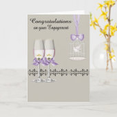 Gelukwensen bij het Verloving, de kaart van de (Gele Bloem)