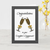 Gelukwensen bij het Verloving van Uw Dochter! Kaart (Gele Bloem)