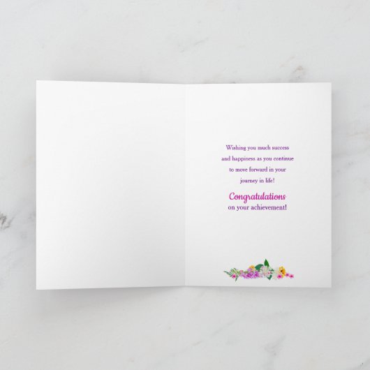 Gelukwensen, Bloemen in de Doos van het Venster, Kaart (Binnen)