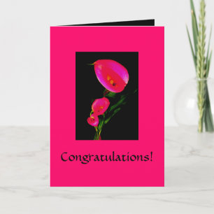 Gelukwensen! Calla van de kaart ~ Roze 2 van de