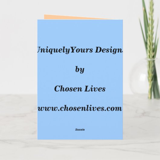 Gelukwensen!  De Reis van Bon! Kaart (Achterkant)