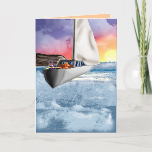 Gelukwensen!  De Reis van Bon! Kaart (Voorkant)