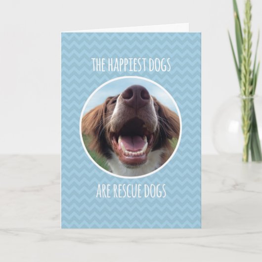 Gelukwensen, die de Hond van de Redding, Blauwe Kaart (Voorkant)