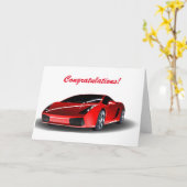 Gelukwensen die uw drijftest overgaan kaart (Gele Bloem)