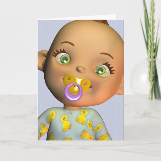 Gelukwensen een Mooi Baby Kaart (Voorkant)