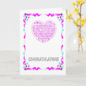 Gelukwensen, Hart Kaart (Gele Bloem)