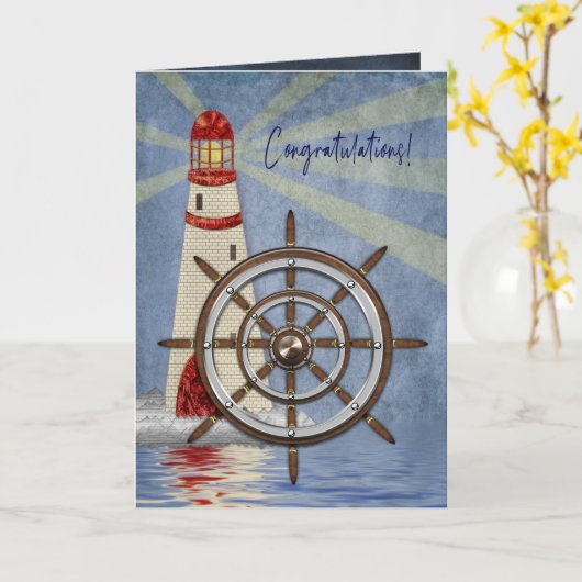 Gelukwensen, het Wiel van het Schip, Roer Kaart (Gele Bloem)