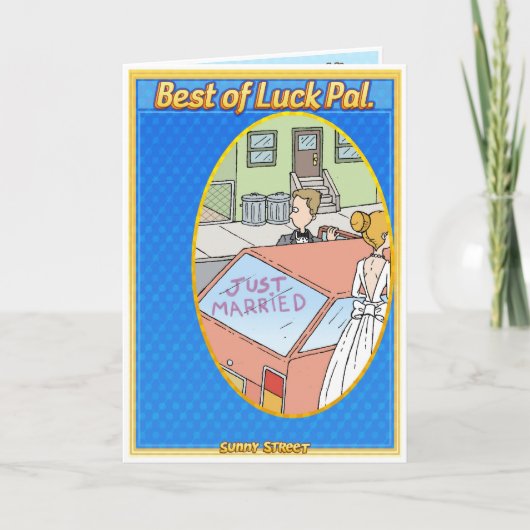 Gelukwensen Honeymooner! Kaart (Voorkant)