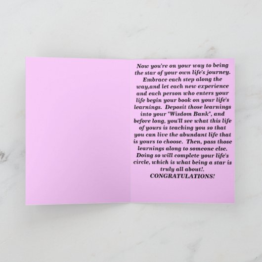 GELUKWENSEN! KAART (Binnen)