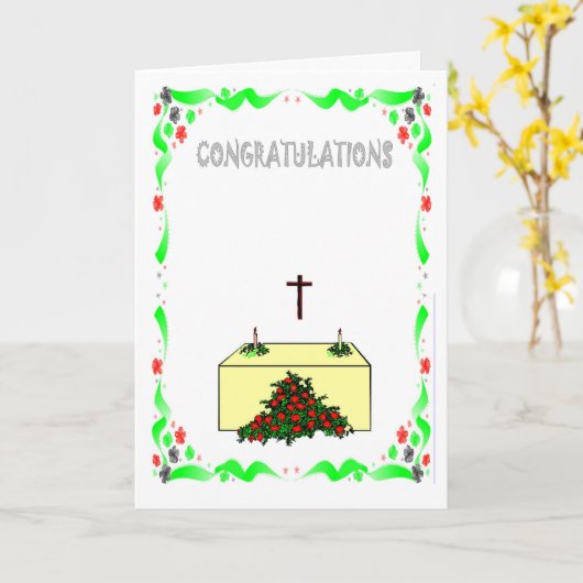 Gelukwensen, Kerk Kaart (Gele Bloem)