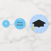Gelukwensen met je afstuderen Tafelconfetti Confetti (Achterkanten)