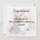 Gelukwensen met Nieuw Huisdier Kat Kaart (Achterkant)