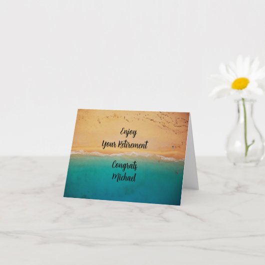 Gelukwensen met pensioen kaart (Kleine Plant)