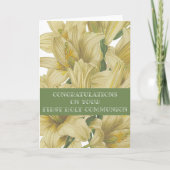 Gelukwensen met uw Eerste Heilige Communiekaart (Voorkant)