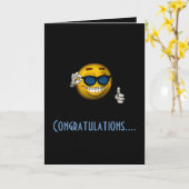 "Gelukwensen" - met Zonnebril Kaart (Gele Bloem)