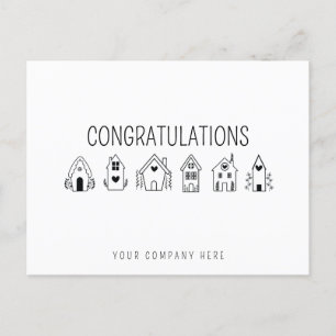 Gelukwensen Nieuwe Huiseigenaar Vastgoed Briefkaart