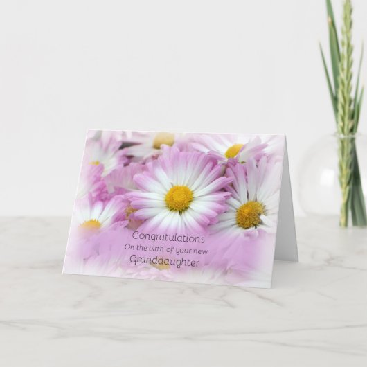 Gelukwensen, Nieuwe Kleindochter Kaart (Voorkant)