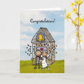 Gelukwensen of VEEL gebruik van het Huwelijk Kaart (Gele Bloem)