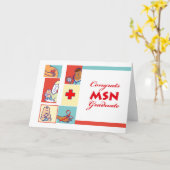 Gelukwensen op Afstuderen, de Graad van MSN, Kaart (Gele Bloem)