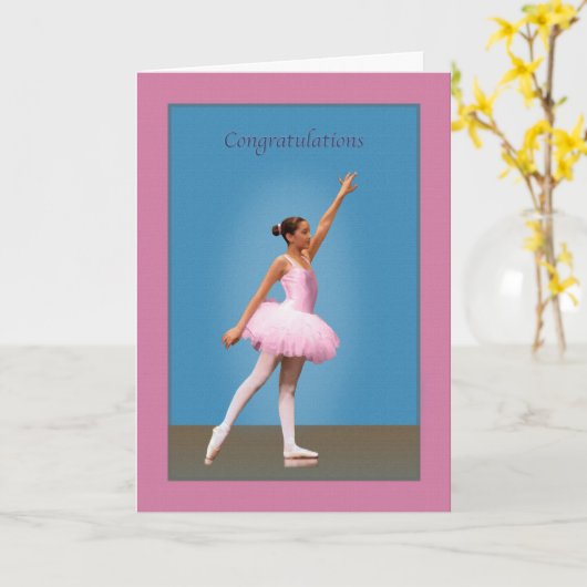 Gelukwensen op de Overweging van de Dans Kaart (Gele Bloem)