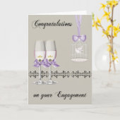 Gelukwensen op de Wenskaarten van het Verloving Kaart (Gele Bloem)